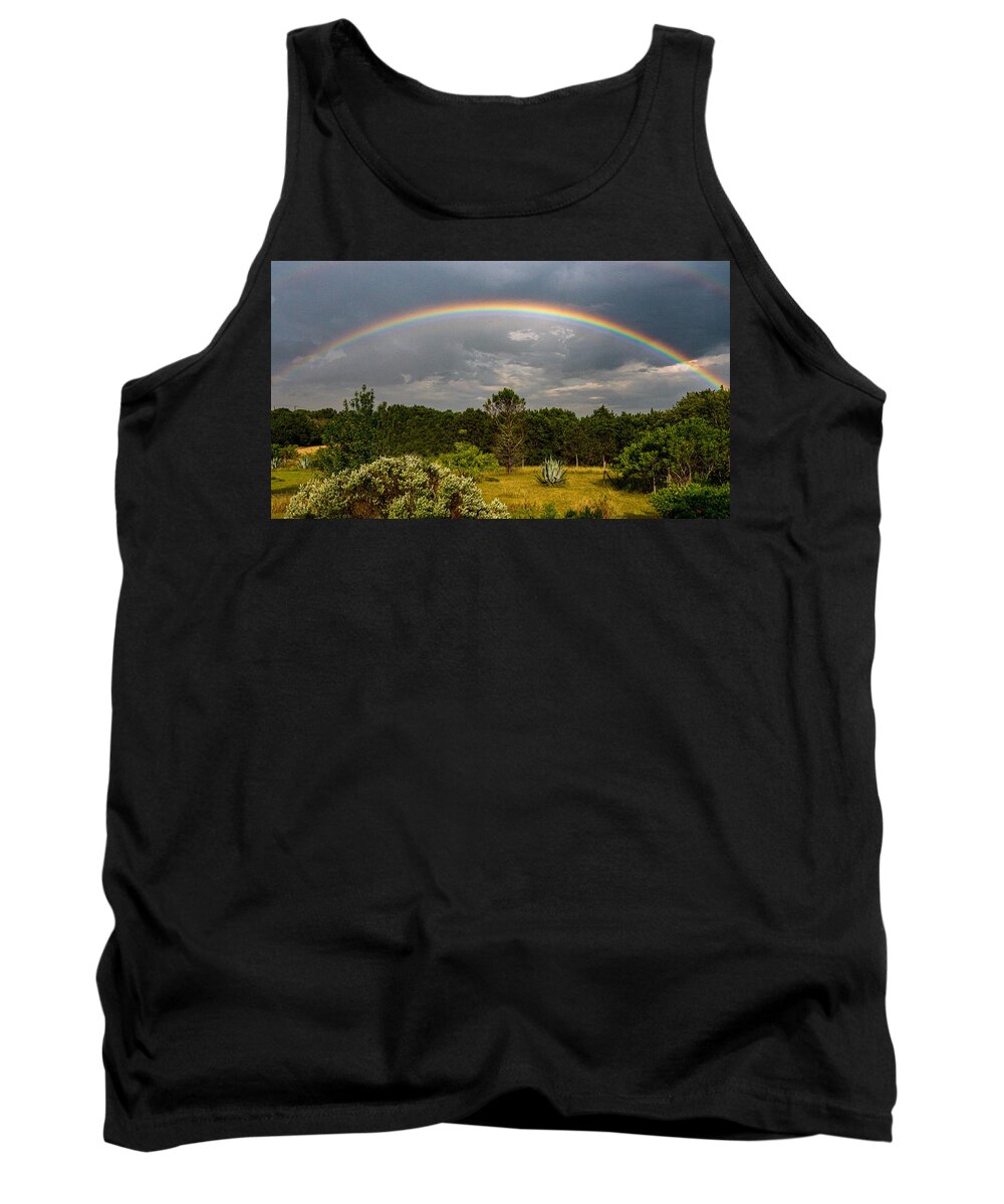 Rainbow Tank Top featuring the photograph Full Rainbow by Ivars Vilums