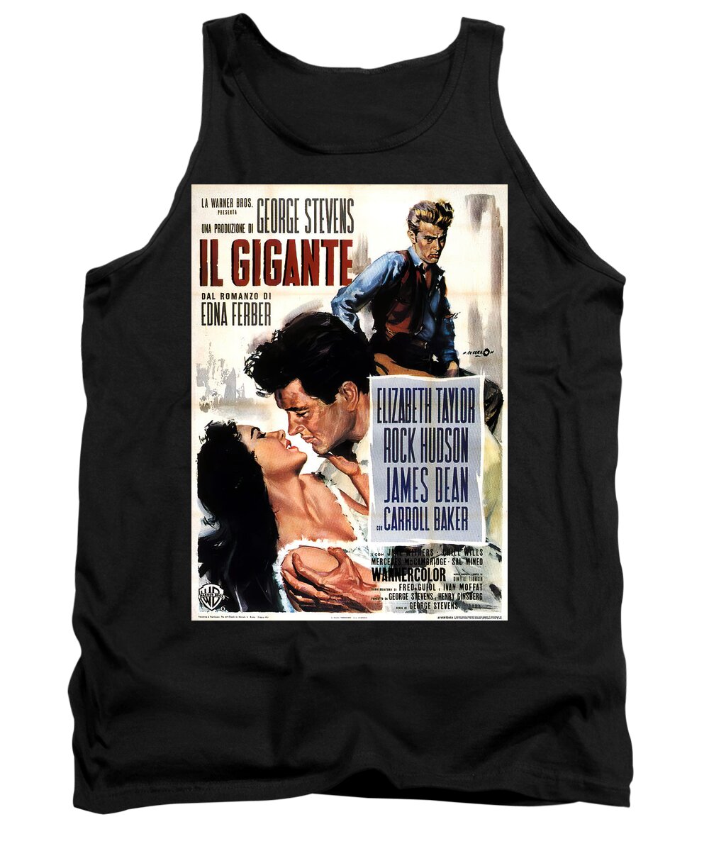 Angelo Tank Top featuring the mixed media ''Giant'', 1956 - art by Angelo Cesselon by Movie World Posters