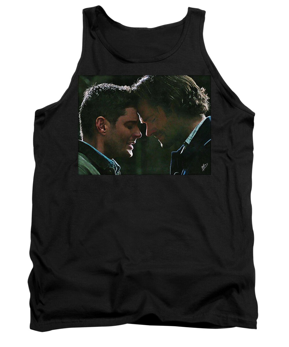 Supernatural Tank Top featuring the painting Goodbye by Mark Baranowski