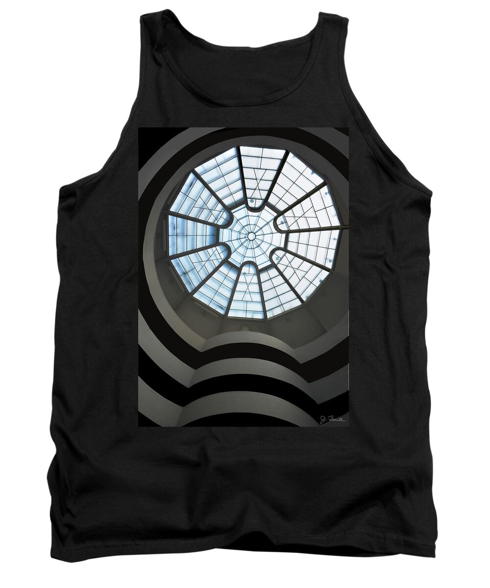 Guggenheim Tank Top featuring the photograph Guggenheim Shapes by Joe Bonita