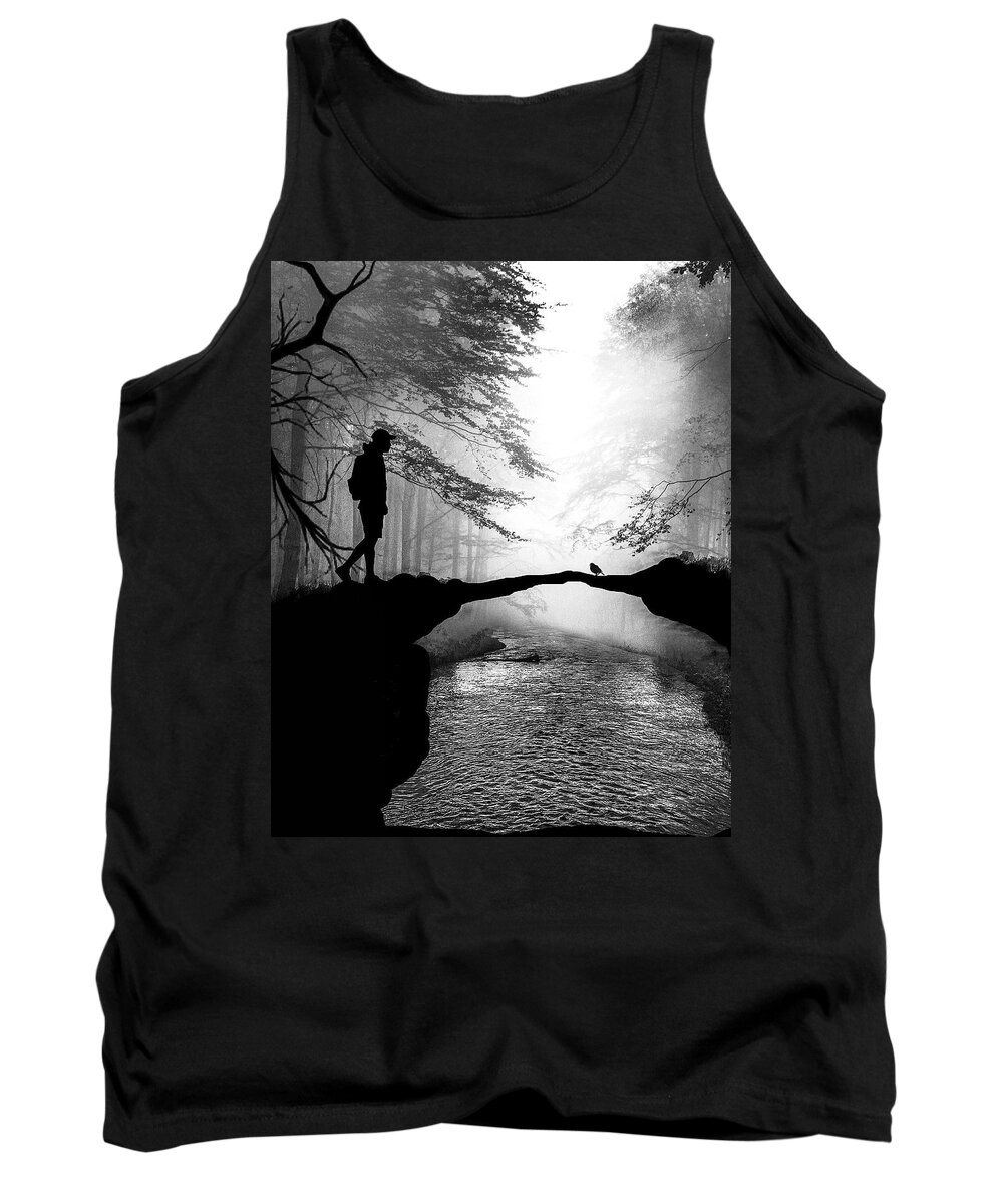 Fine Art Tank Top featuring the photograph Half Way by Sofie Conte