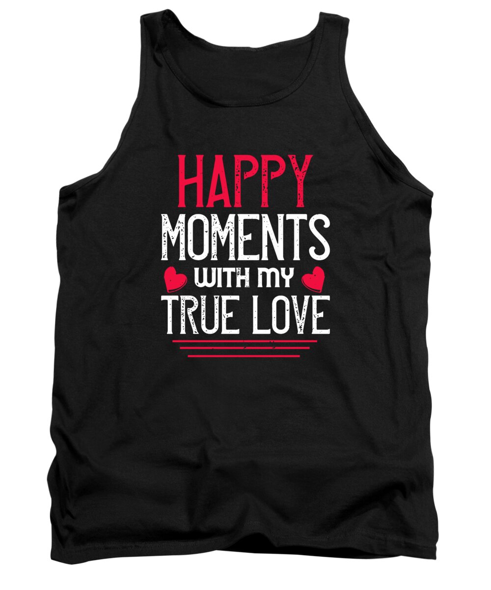 Valentine Tank Top featuring the digital art Happy moment with my true love by Jacob Zelazny