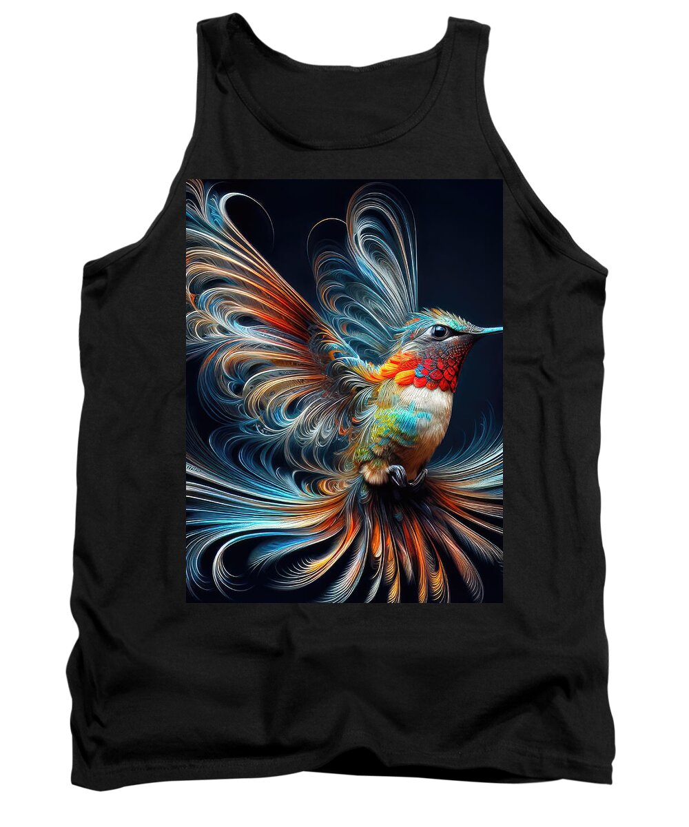 Abstract Tank Top featuring the photograph Harmony in Flight by Bill and Linda Tiepelman