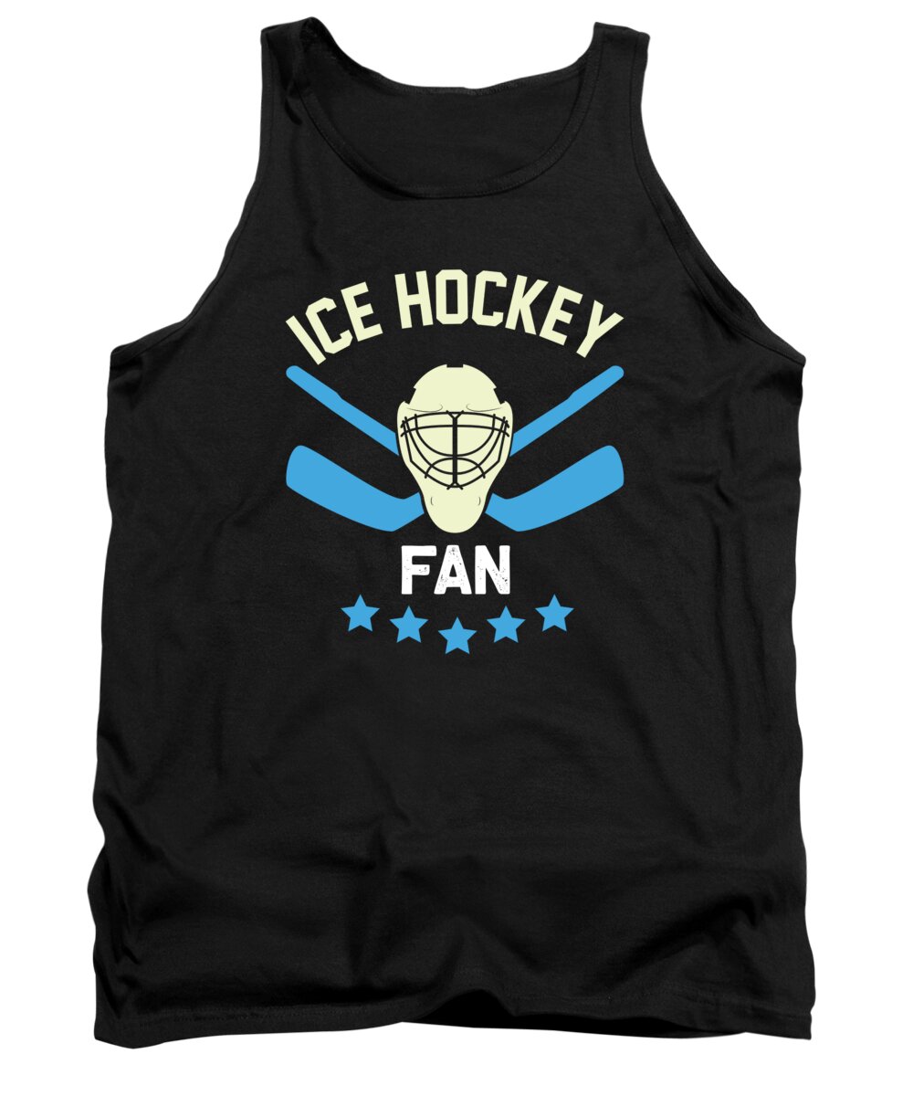 Ice Hockey Tank Top featuring the digital art Ice Hockey Fan by Jacob Zelazny