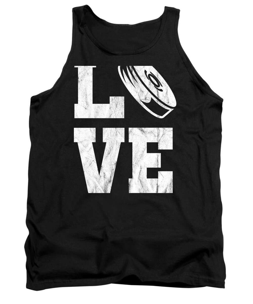 Ski Tank Top featuring the digital art Ice Hockey Skater Skier Ski Love Holiday Gift by Haselshirt