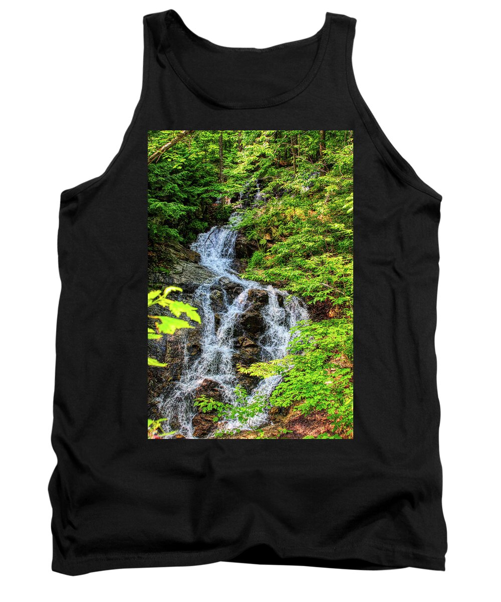 Waterfall Tank Top featuring the photograph In the forest by Tatiana Travelways