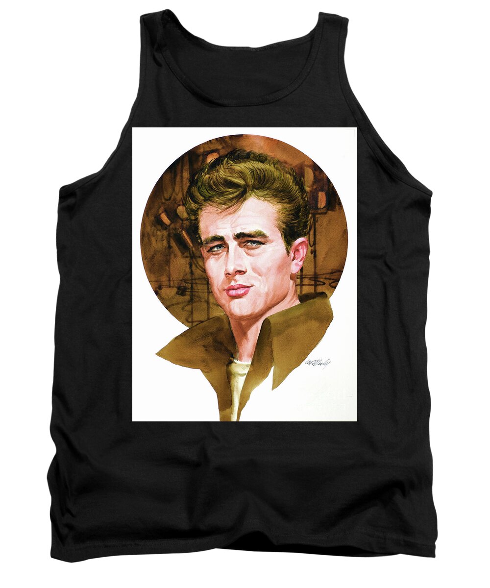 Tom Mcneely Tank Top featuring the painting James Dean by Tom McNeely