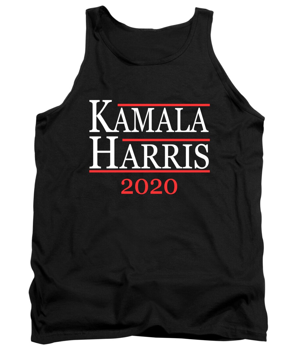 Cool Tank Top featuring the digital art Kamala Harris For President 2020 by Flippin Sweet Gear
