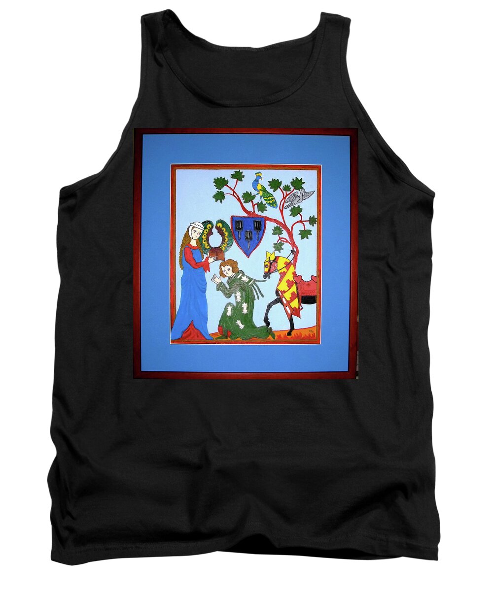 Lady Tank Top featuring the painting Knight's Farewell by Stephanie Moore