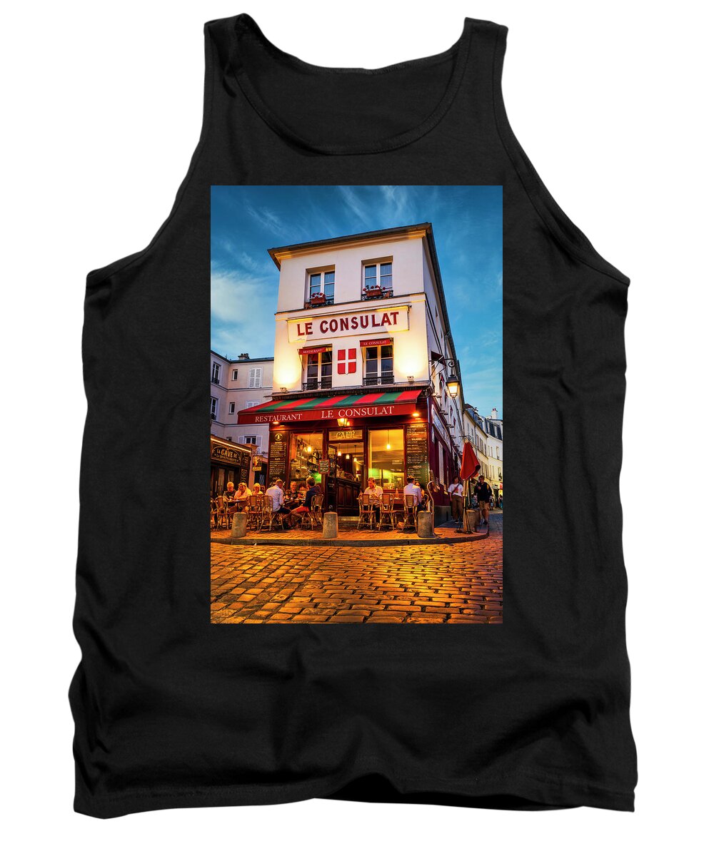 France Tank Top featuring the photograph Le Consulat Paris by Dee Potter