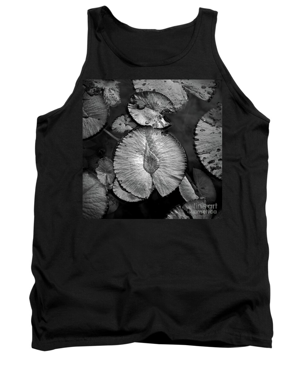 Lily Pads Tank Top featuring the photograph Lily pads After the Rain by Neala McCarten