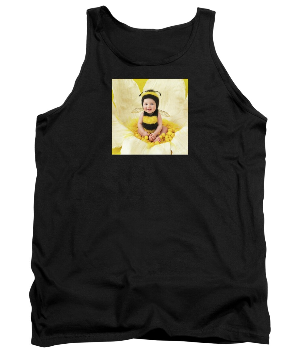 Baby Tank Top featuring the photograph Little Bumblebee by Anne Geddes