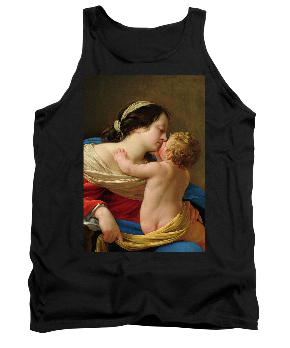 Simon Vouet Tank Top featuring the painting Madonna and Child, Detail by Simon Vouet