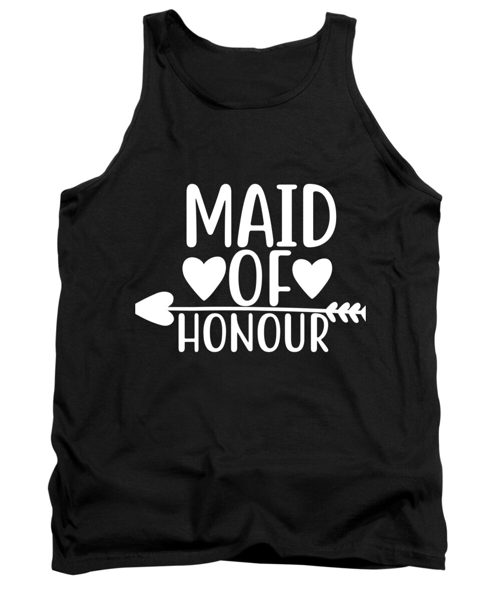 Bridesmaid Tank Top featuring the digital art Maid of Honour by Jacob Zelazny