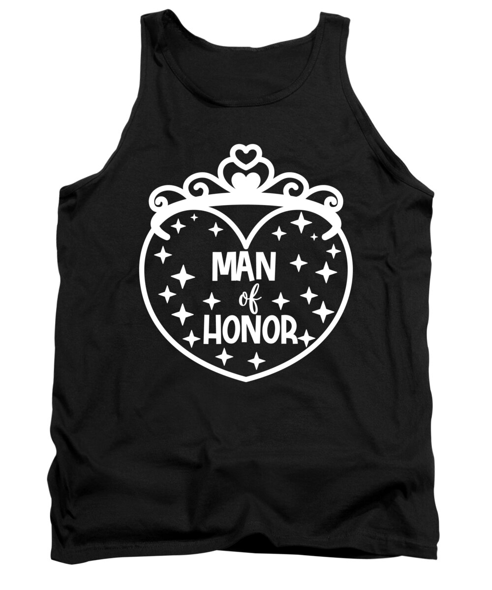 Bridesmaid Tank Top featuring the digital art Man of Honor by Jacob Zelazny