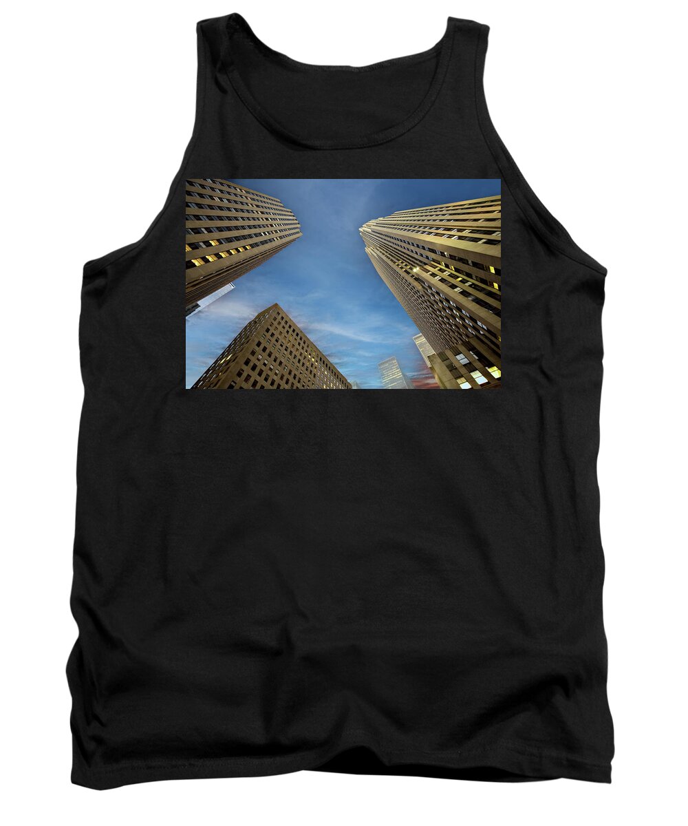 Architecture Tank Top featuring the photograph Manhattan Hi-Rise by Al Hurley