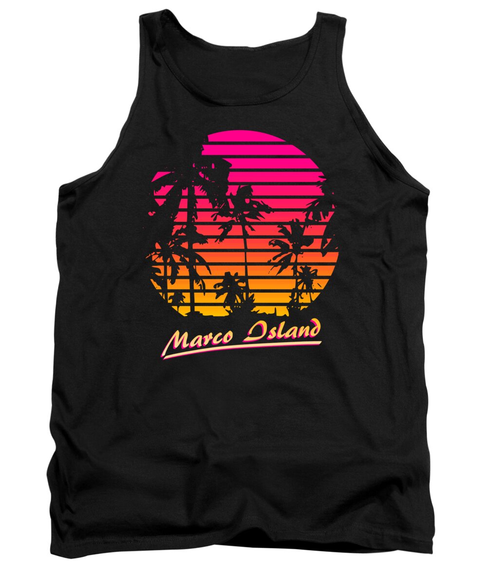 Classic Tank Top featuring the digital art Marco Island by Filip Schpindel