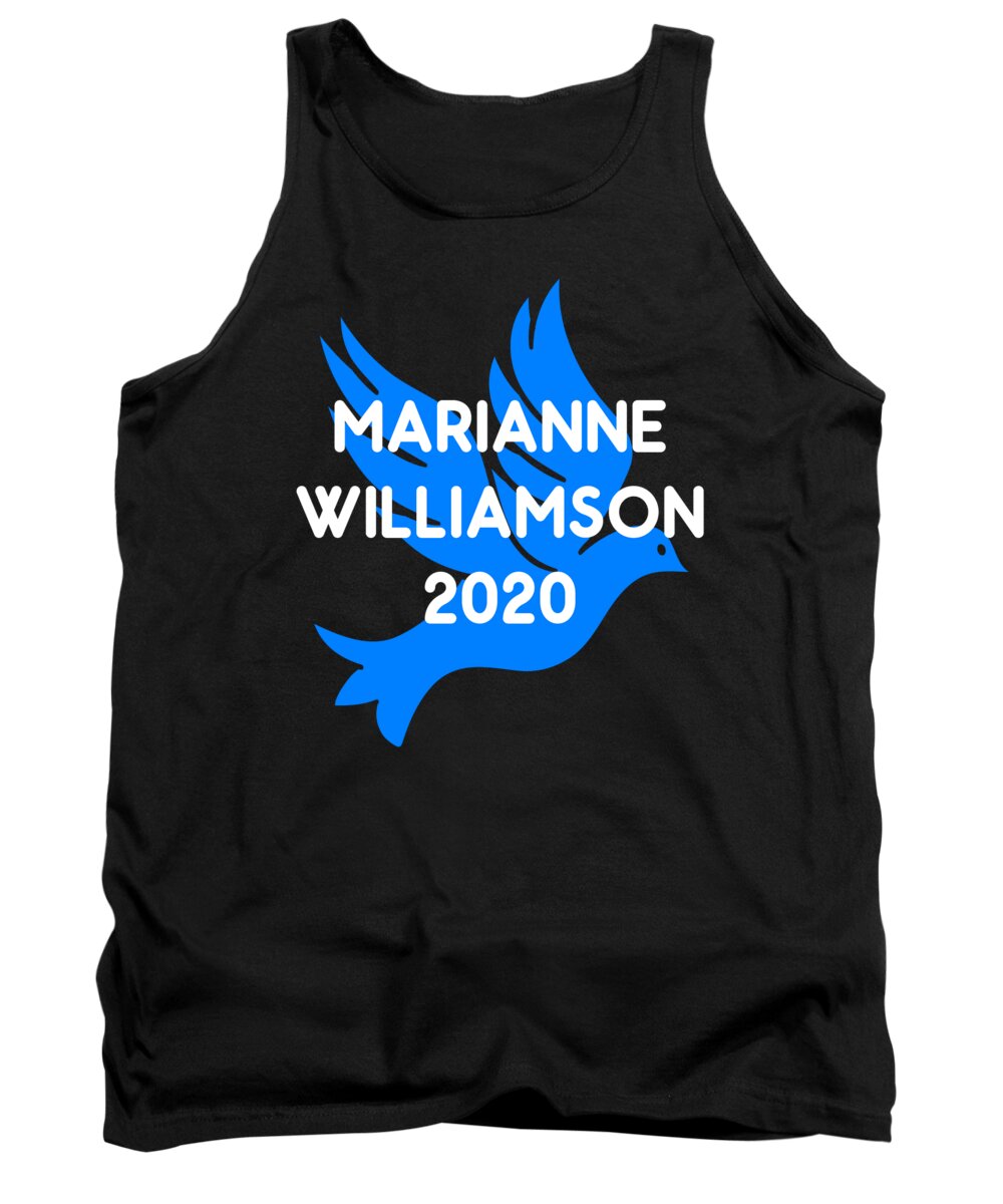 Election Tank Top featuring the digital art Marianne Williamson For President 2020 by Flippin Sweet Gear