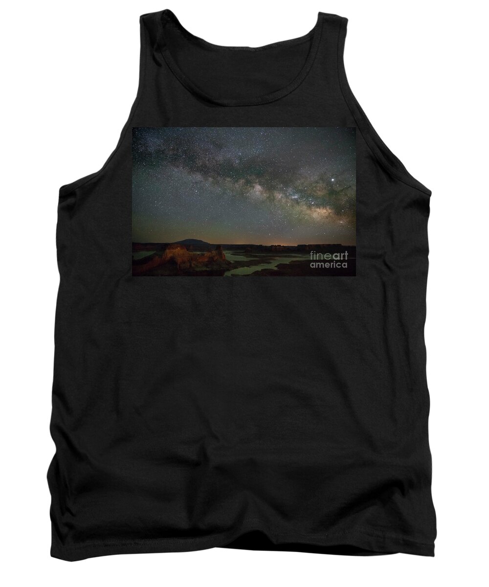 Alstrom Point Tank Top featuring the photograph Milkyway over Alstrom Point by Keith Kapple