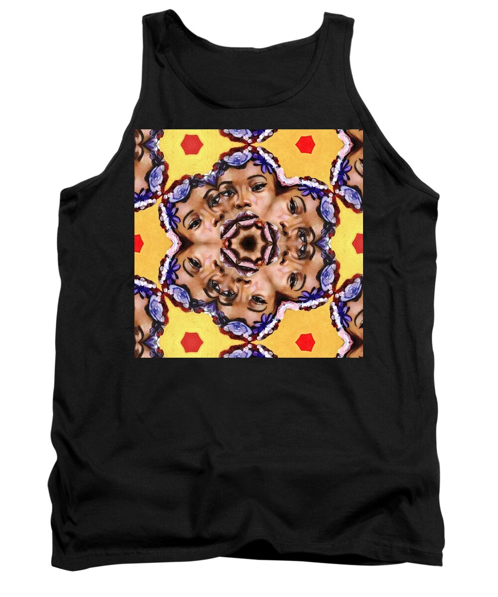  Tank Top featuring the painting Multi verse by Clayton Singleton
