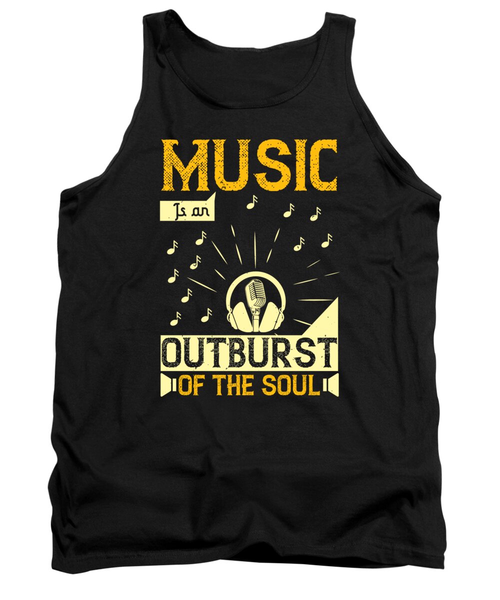 Lover Tank Top featuring the digital art Music is an outburst of the soul by Jacob Zelazny