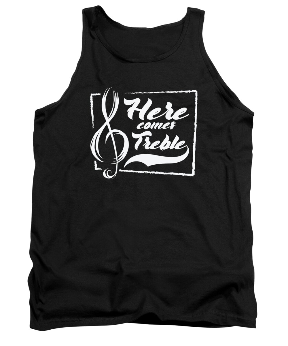Music Tank Top featuring the digital art Music Treble Clef Music Symbol Musician by Toms Tee Store