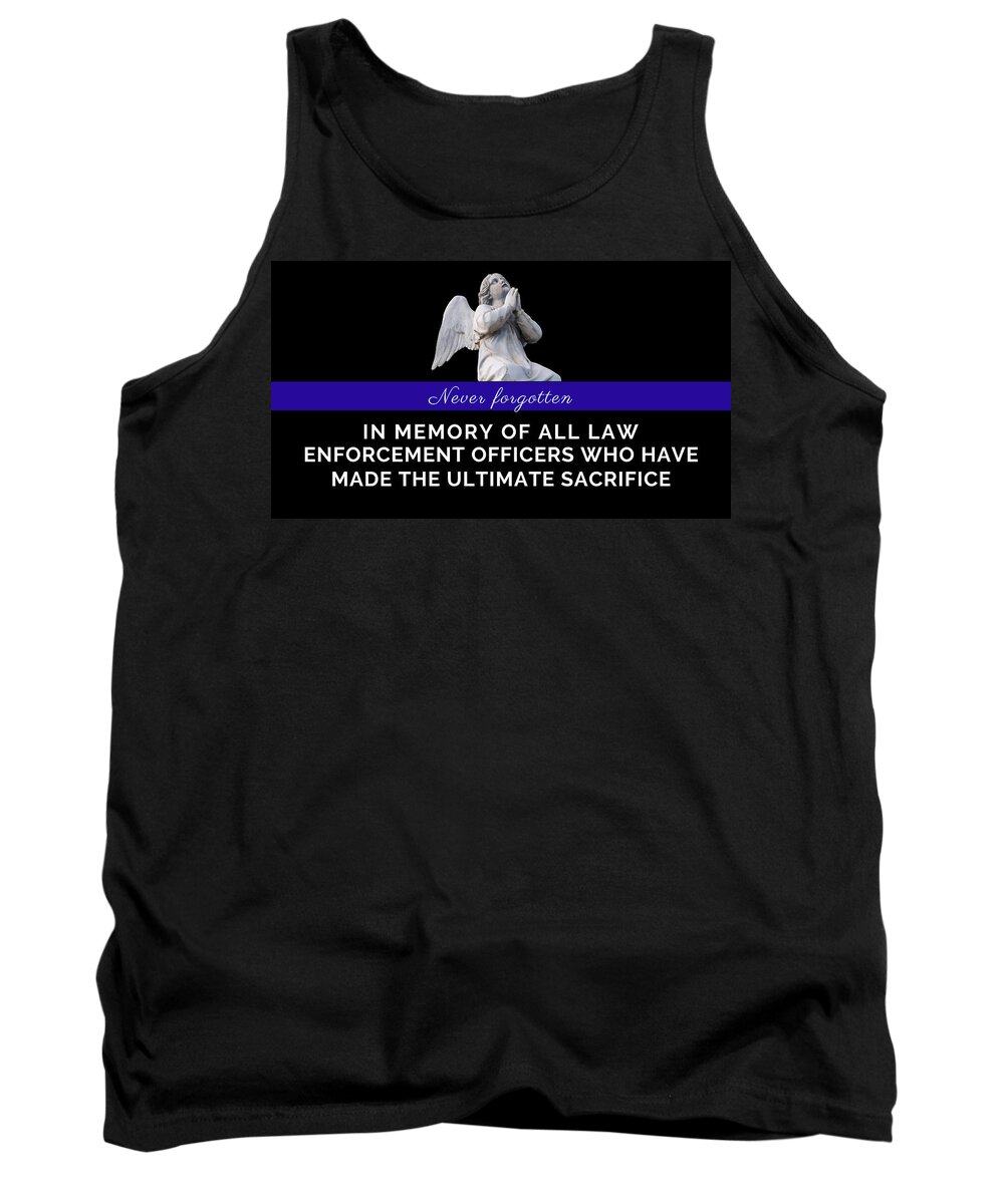 Police Tank Top featuring the photograph Never Forgotten by Lee Darnell