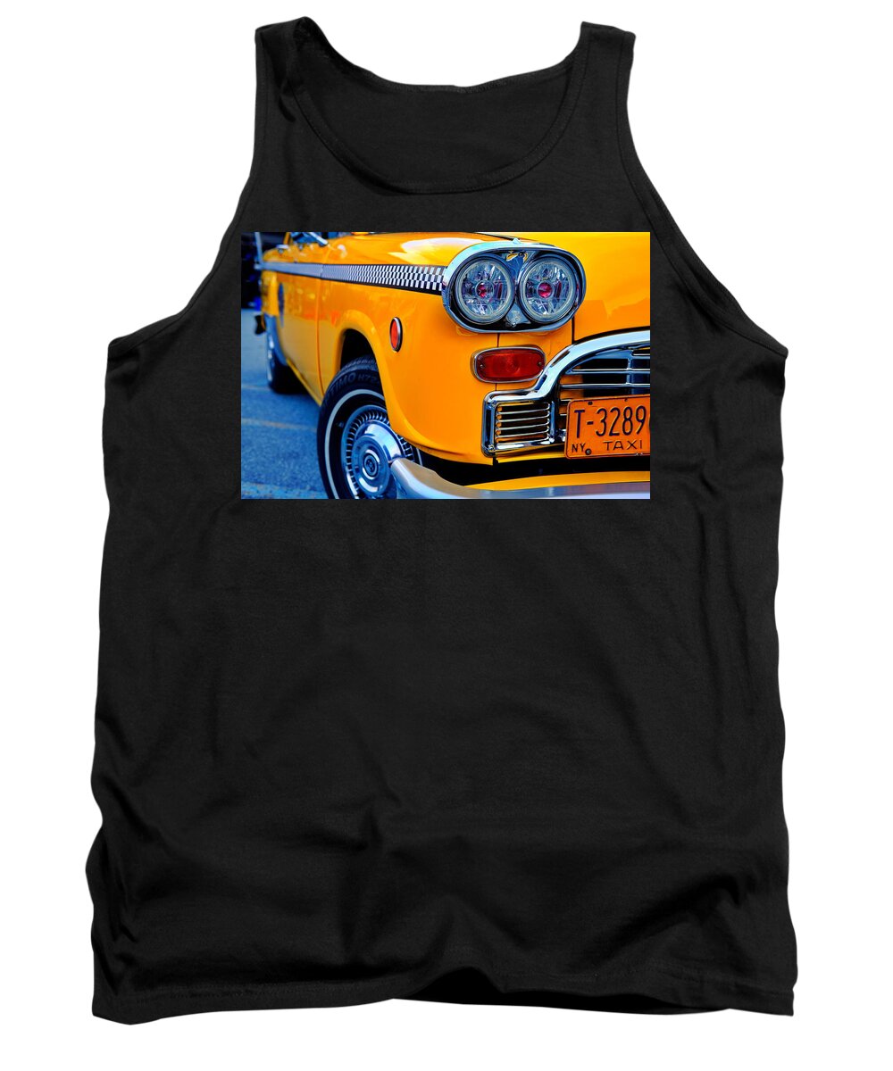 Octane Tank Top featuring the photograph New York Taxi by Darryl Brooks