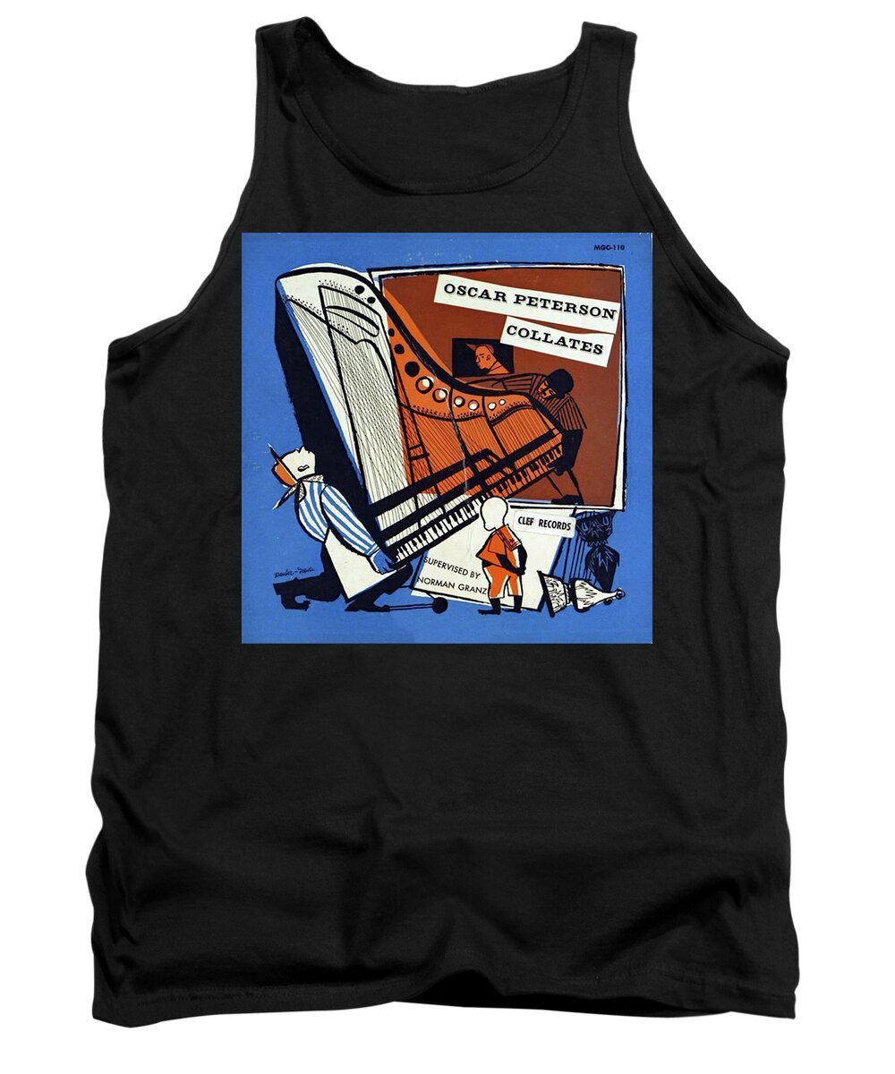 Oscar Peterson Tank Top featuring the photograph Oscar Peterson Collates by Imagery-at- Work