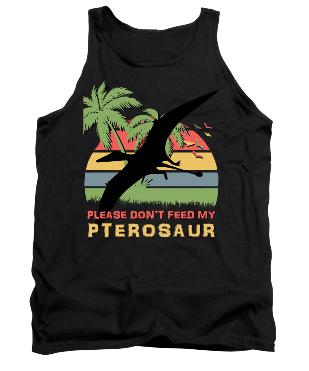 Please Tank Top featuring the digital art Please Dont feed my Pterosaur by Filip Schpindel