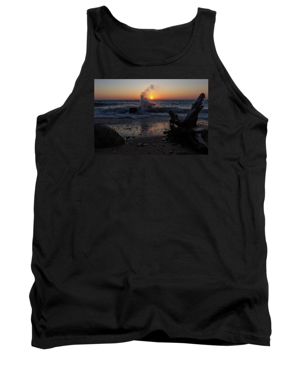Pure Tank Top featuring the photograph Point Betsie 59 by Heather Kenward