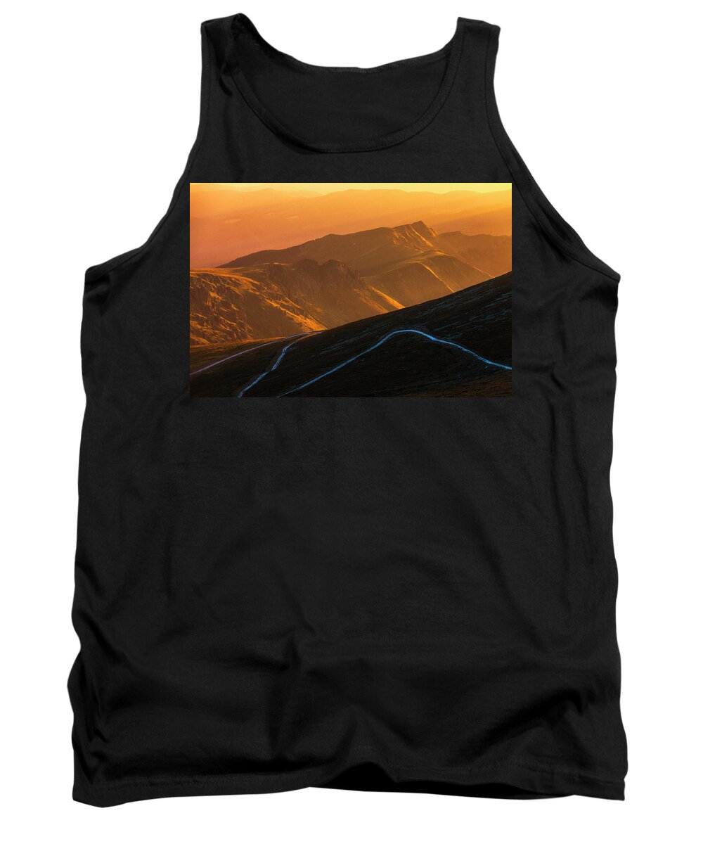Balkan Mountains Tank Top featuring the photograph Road To Middle Earth by Evgeni Dinev