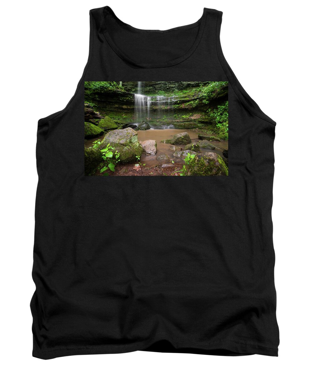Summer Tank Top featuring the photograph Rocky Bluff Lower Section by Grant Twiss