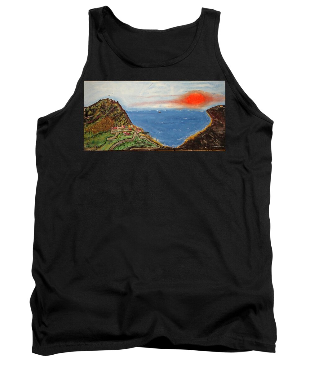  Tank Top featuring the painting Santorini by David McCready