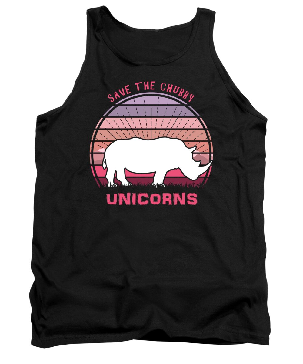 Save Tank Top featuring the digital art Save The Chubby Unicorns by Filip Schpindel