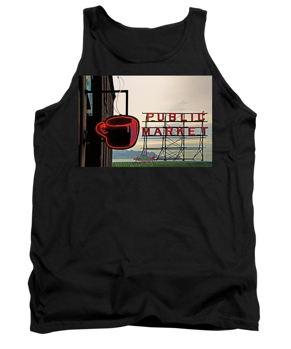 Fine Art Tank Top featuring the photograph Seattle Icon by Greg Sigrist