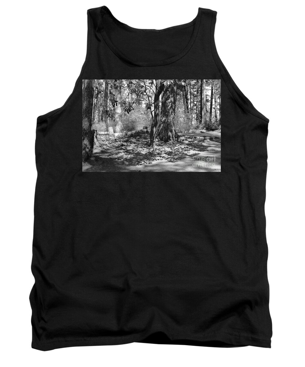 Shadow Tank Top featuring the photograph Shadow of Leaves by Kimberly Furey