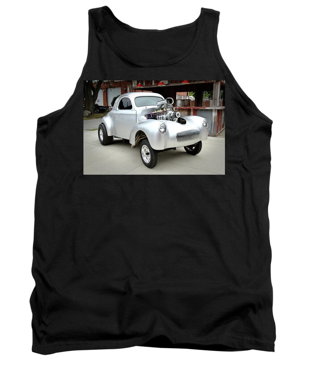 Silver Tank Top featuring the photograph Silver Streak by Lens Art Photography By Larry Trager