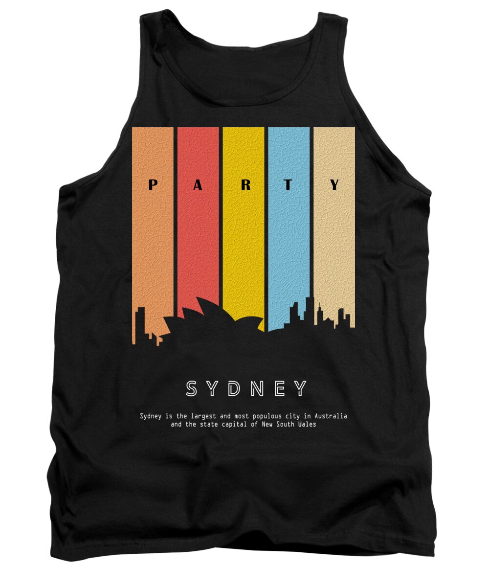 Australia Tank Top featuring the digital art Skyline City Of Sydney by Lotus Leafal