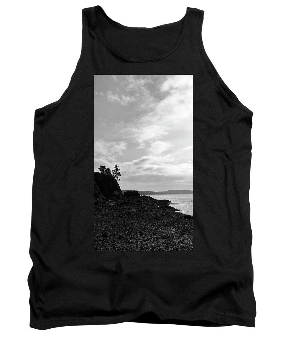 B&w Tank Top featuring the photograph Skyscape Partridge Beach-2 by Alan Norsworthy