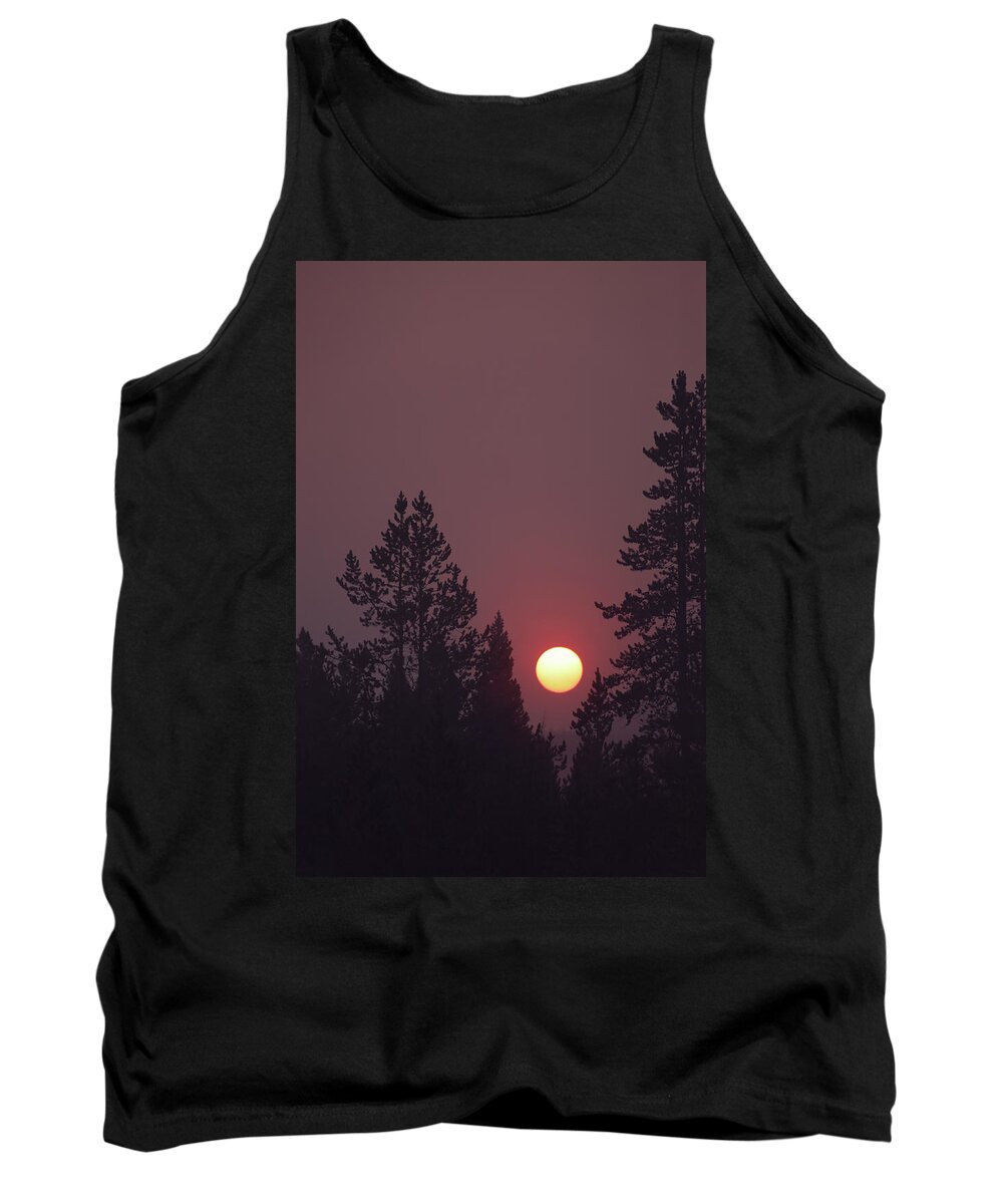 Mountain Tank Top featuring the photograph Smokey Sunrise by Go and Flow Photos