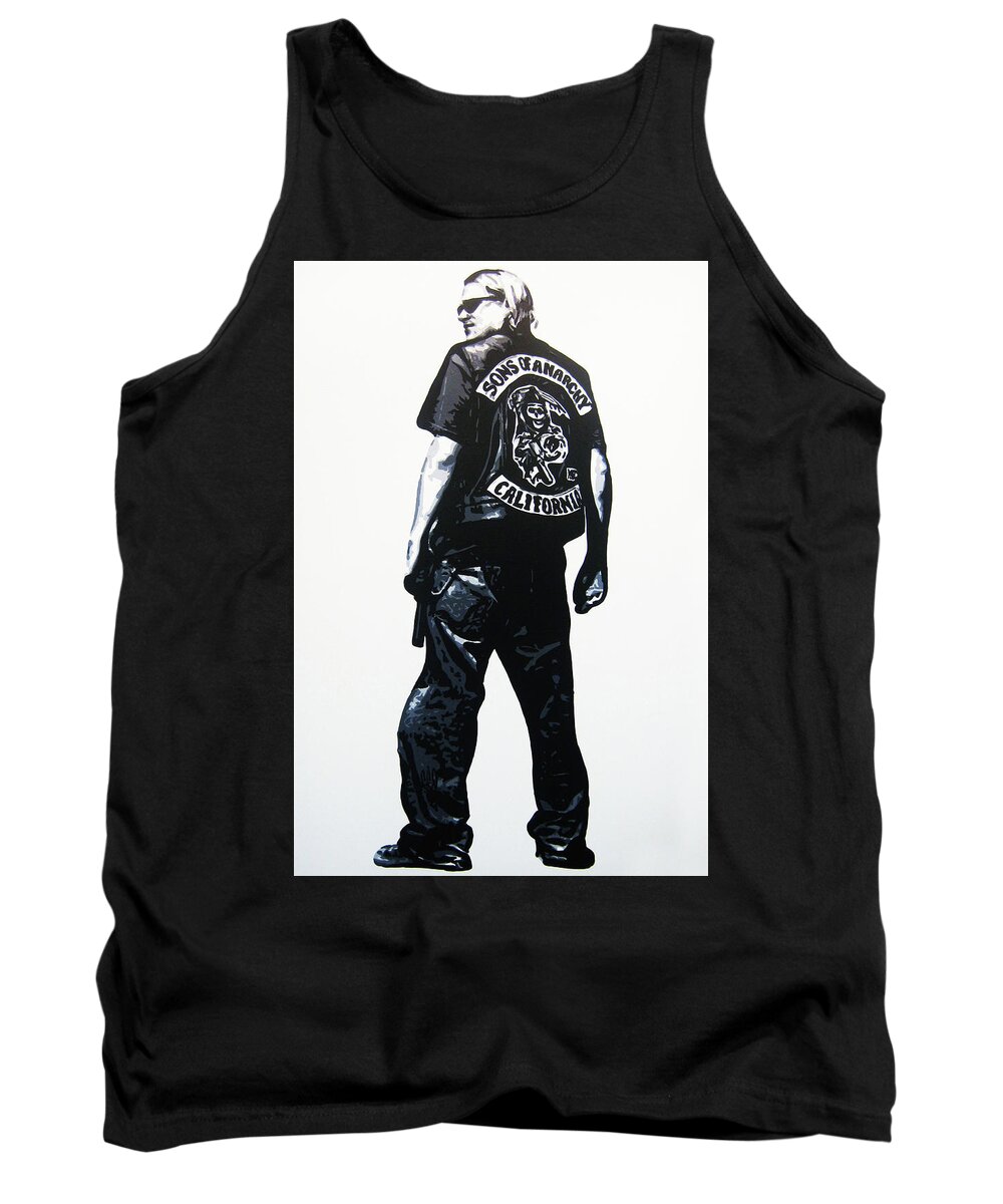 Tank Top featuring the painting Sons Of Anarchy Jax by Geo Thomson