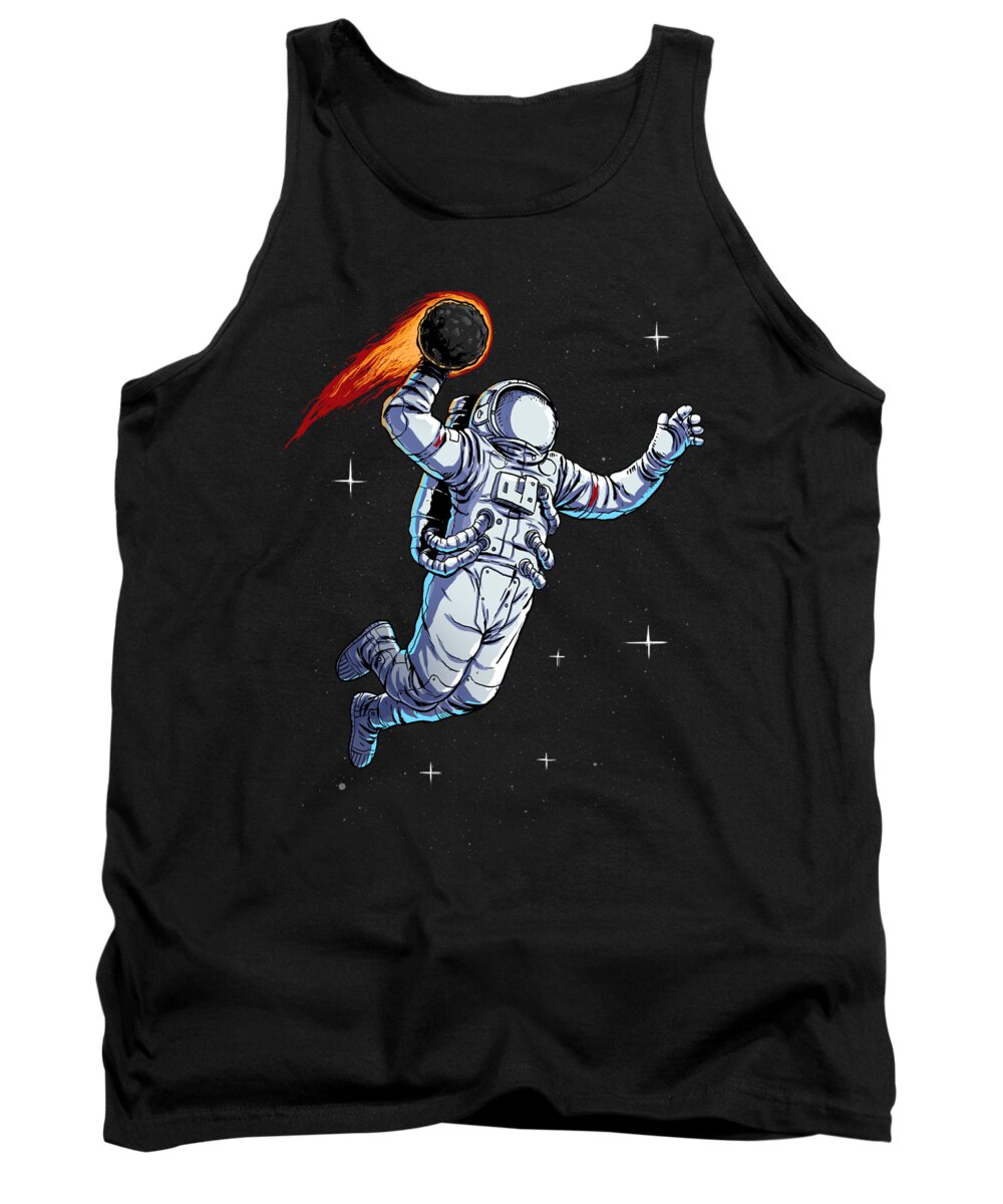 Space Dunk Tank Top featuring the digital art Space Dunk by Digital Carbine