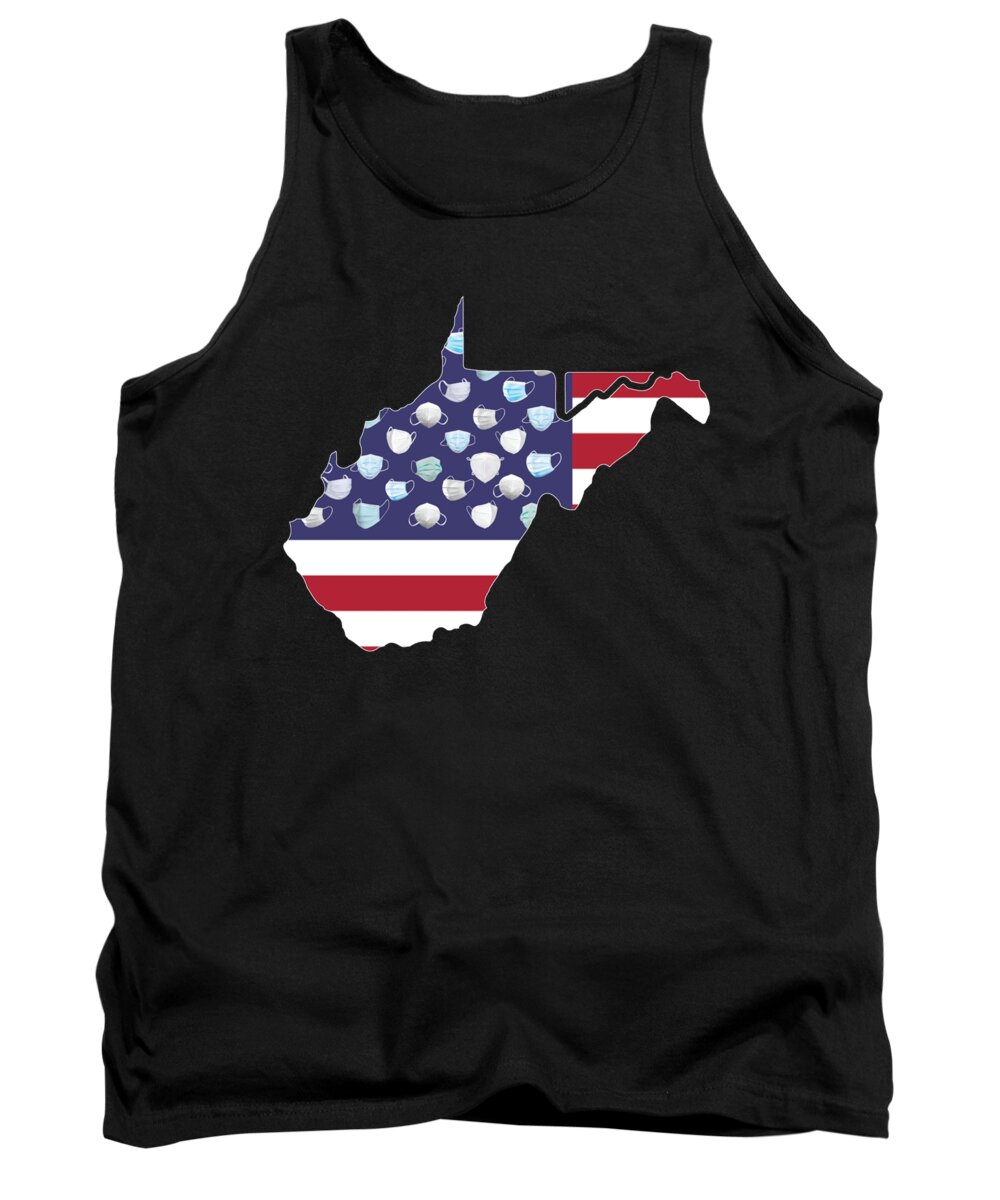 Goolge Images Tank Top featuring the digital art State of West Virginia by Fei A