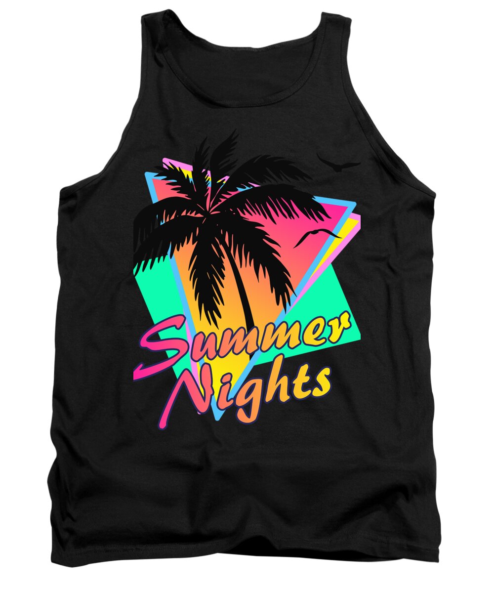 Classic Tank Top featuring the digital art Summer Nights by Megan Miller
