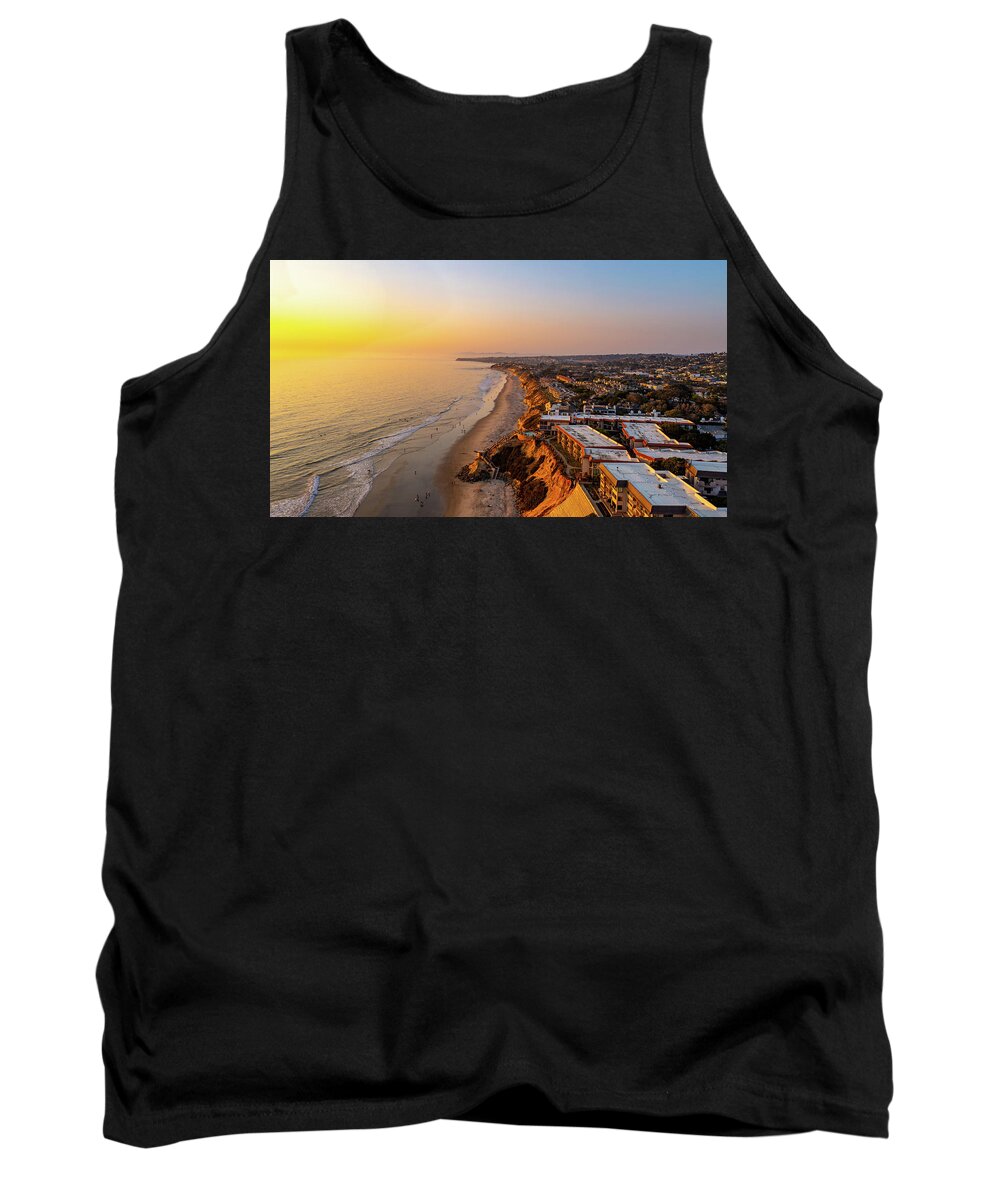 Solana Beach Tank Top featuring the photograph Sunset SoCal by Anthony Giammarino