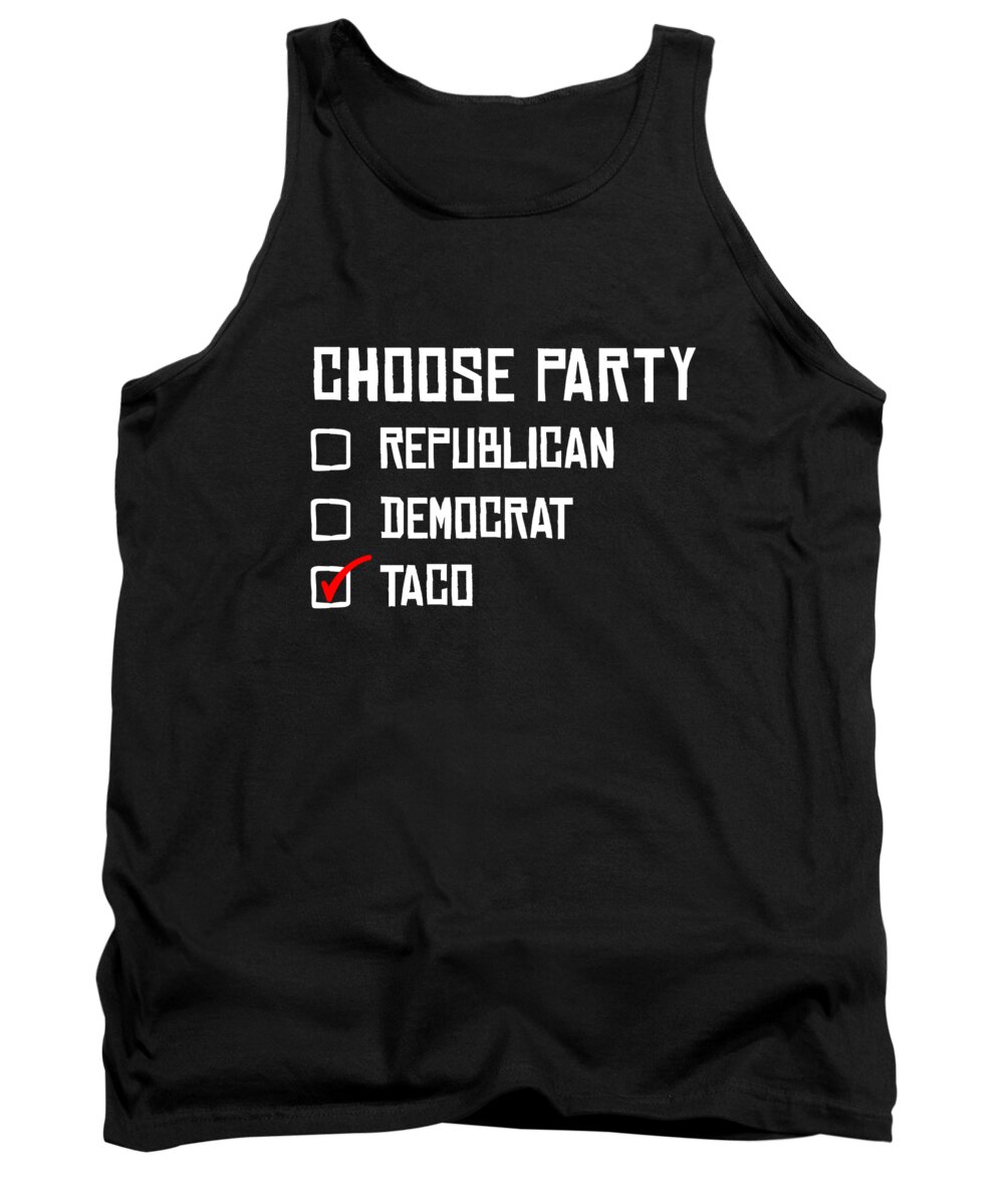 Cool Tank Top featuring the digital art Taco Party by Flippin Sweet Gear