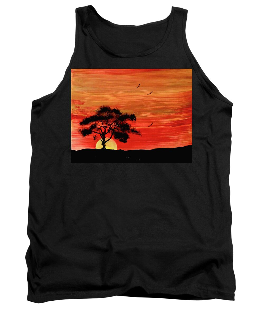 When In Drought Tank Top featuring the painting When In Drought by Lynn Raizel Lane