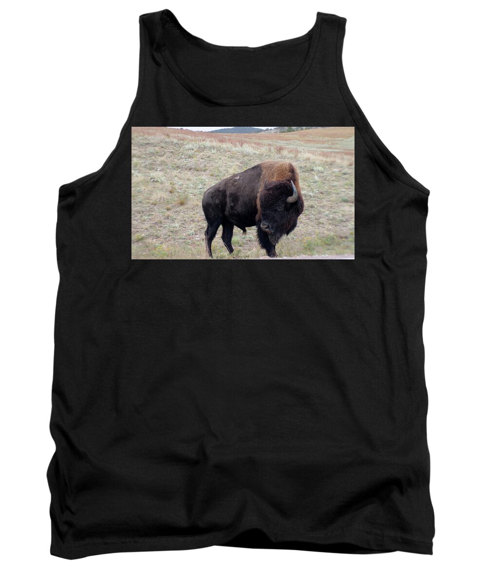  Tank Top featuring the photograph The Beauty of the Wild Bison by Barbie Batson