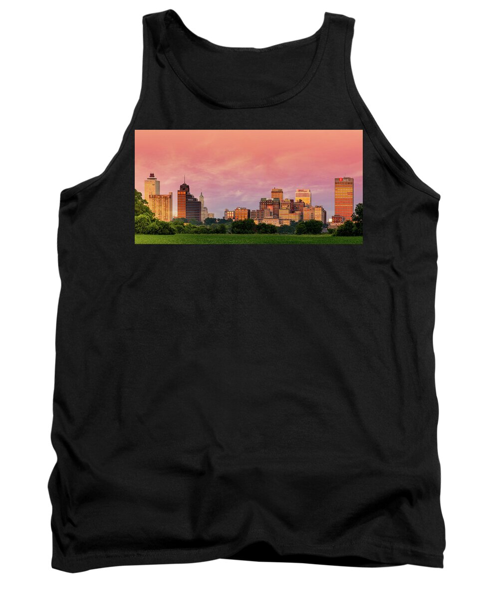 Memphis Tank Top featuring the photograph The Bluff City by Darrell DeRosia